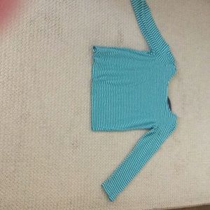 White and green shirt